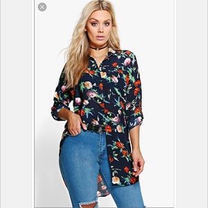 Floral Shirt Dress